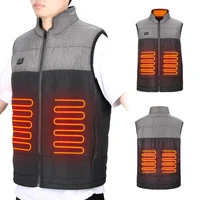 usb heated vest washable winter electric heated jacket battery motorcycle skiing bike hiking temperature adjustable