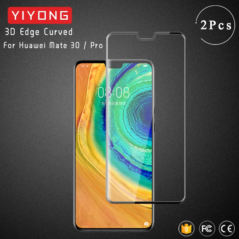 Изогнутое 3d стекло YIYONG с закругленными краями для Huawei Mate 30 20 Pro закаленное P40 P30