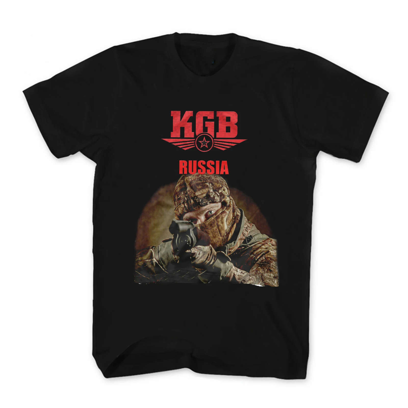 

Russian Power Structures KGB, Russia Army Special Forces T-Shirt. Summer Cotton Short Sleeve O-Neck Unisex T Shirt New S-3XL