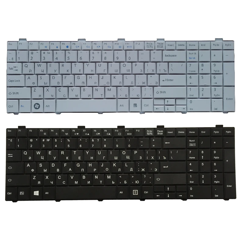 

New RU Keyboard For Fujitsu Lifebook AH530 AH531 NH751 A530 A531 Russian Laptop Keyboard black
