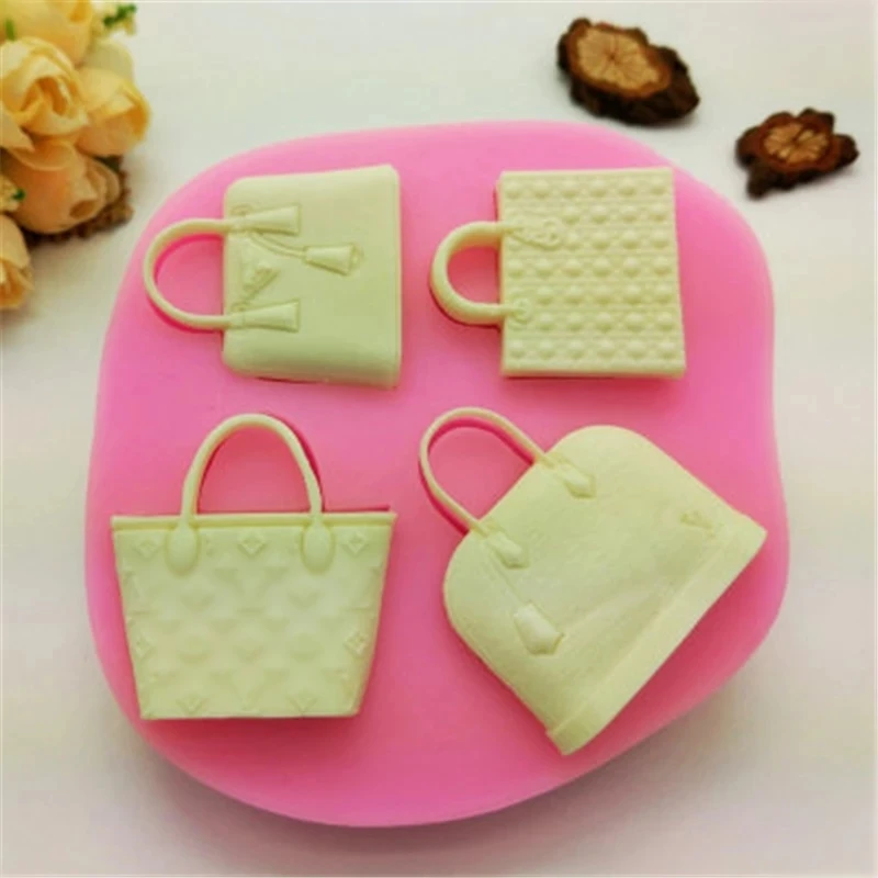 Силиконовые формы 3D класса люкс сумка Форма &quotсделай сам&quot форма для украшения