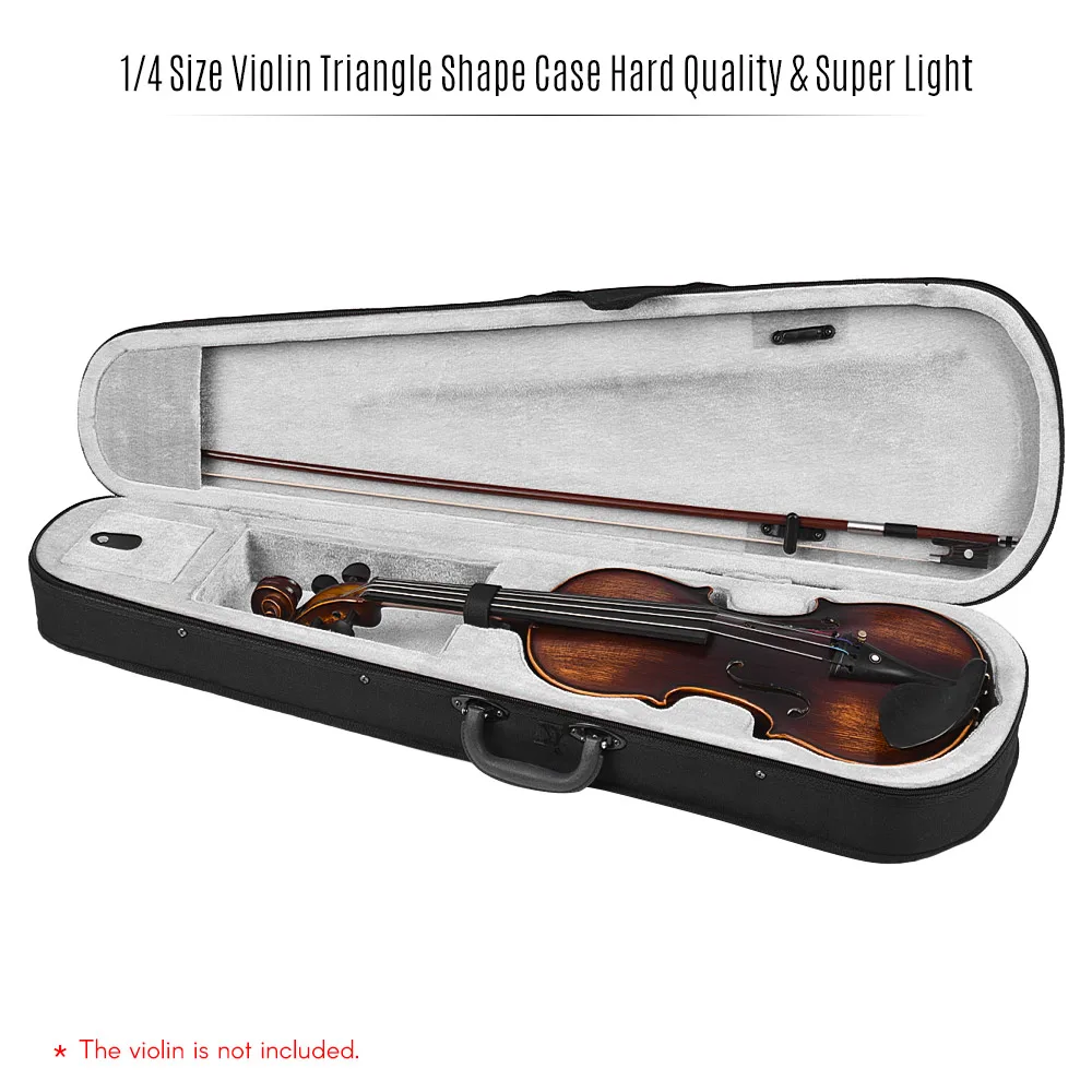Профессиональный Чехол для скрипки 1/4 треугольной формы жесткий и