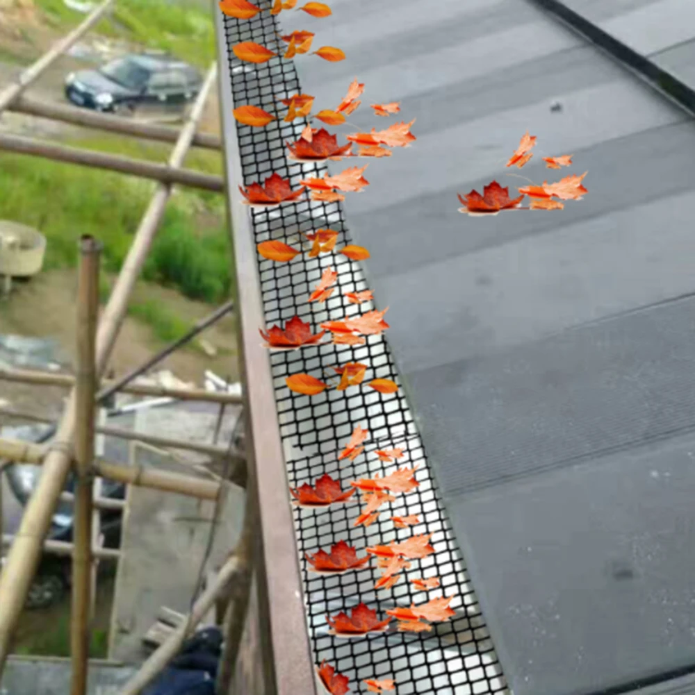 

​Plastic Drainage Gutter Guard Plastic Mesh Guards Easy Install Gutters Cover