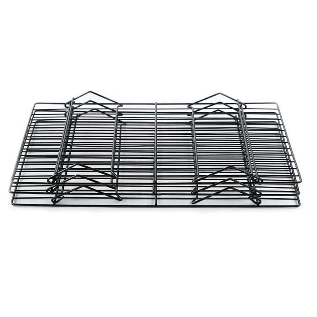 Non-Stick 3-Tier Cooling Rack Stackable Collapsible Rectangle Wire Cooking Baking For Cookies Cakes |