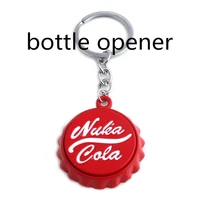 game nuka cola botter opener keychain pip boy pendant jewelry for women men car key holder friendship accessories gift