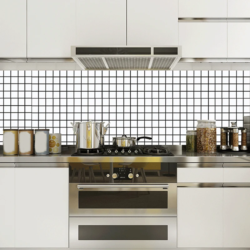 Наклейки Огнезащитные для кухни ванной комнаты 30x30 см водостойкие самоклеящиеся