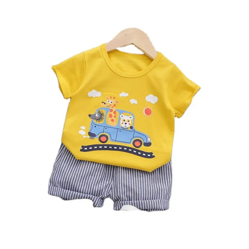 

Infant Fashion Summer Baby Girl Clothes Suit Sports Children Boys Cotton T Shirt Shorts 2Pcs/set Toddler Costume Kids Tracksuits