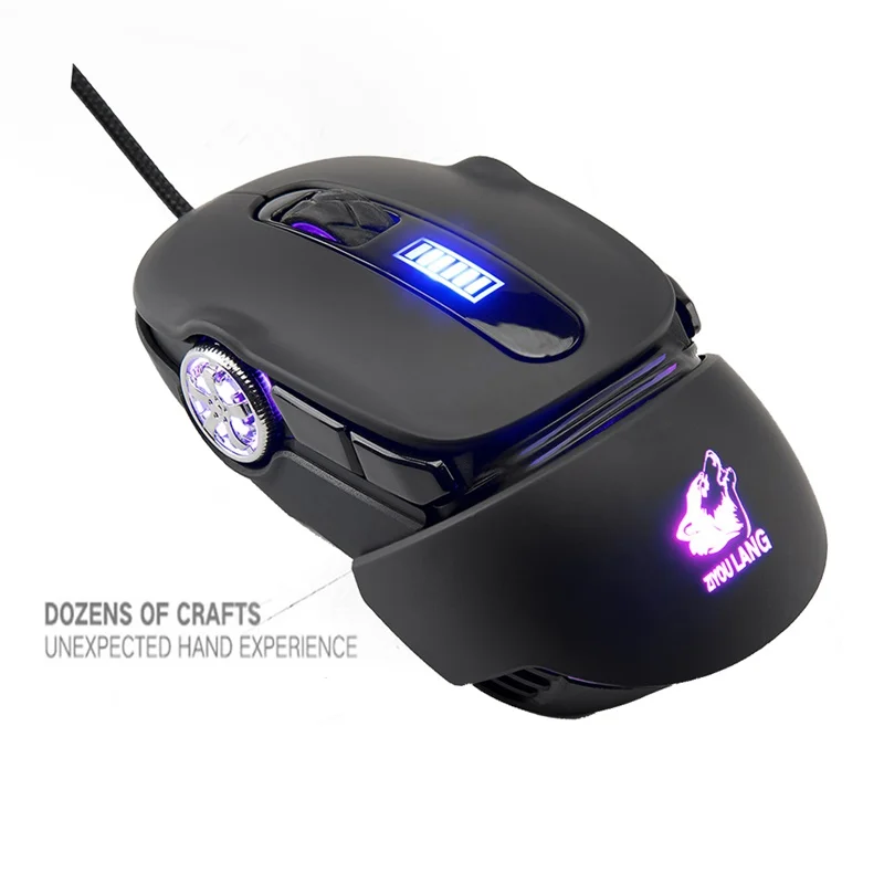 VicTsing V11 Проводная игровая мышь 6 клавиша механическое макропрограммирование игровая оптика 2400 dpi эргономичная RGB мышь с подсветкой