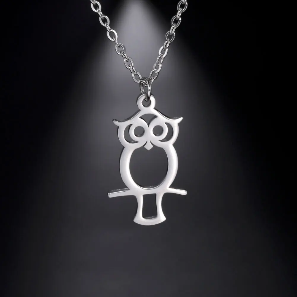 Ожерелье с подвеской в виде милой совы для женщин и мужчин |