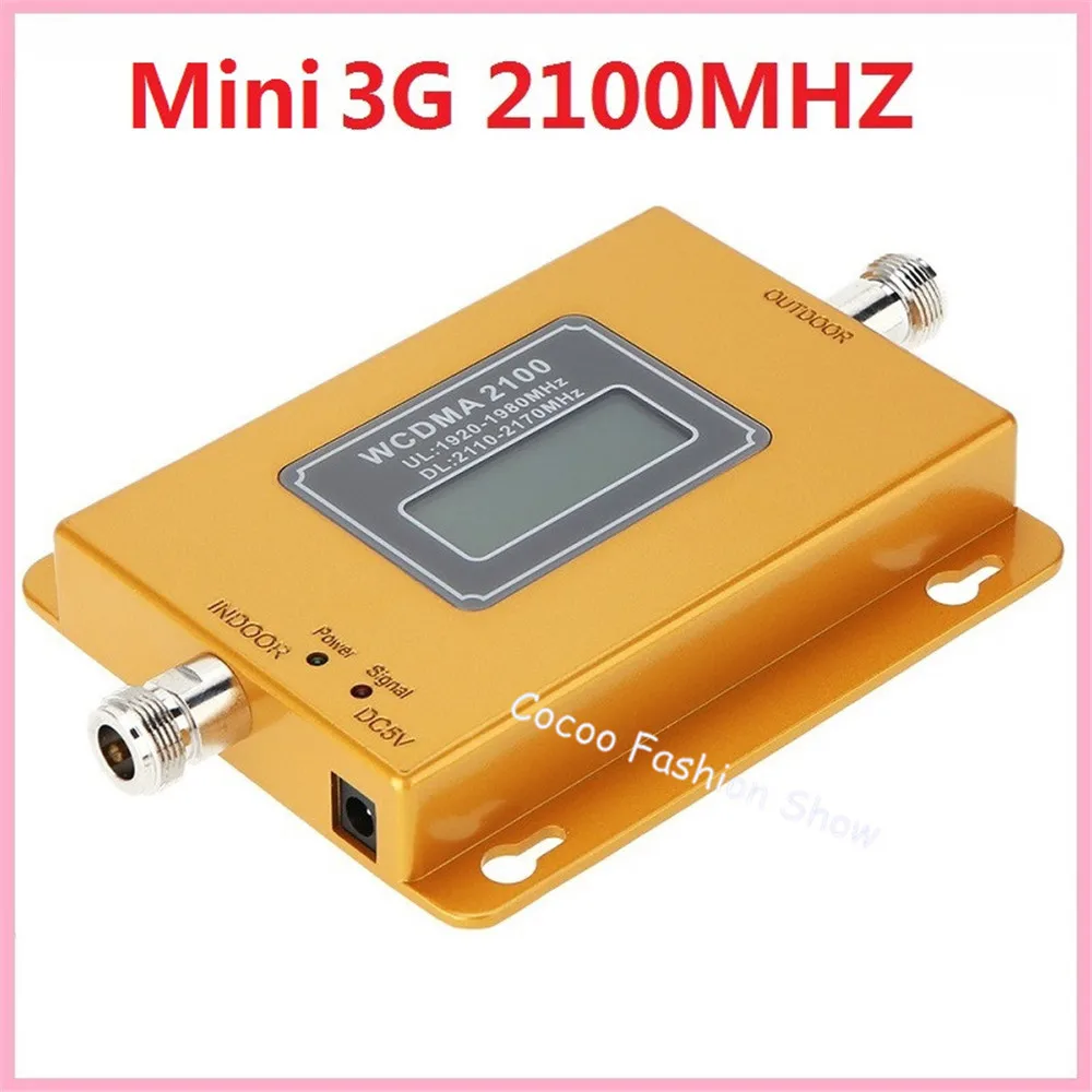 ZQTMAX Mini 3G мобильный усилитель сигнала 2100 UMTS Усилитель сотового WCDMA 75dBi повторитель