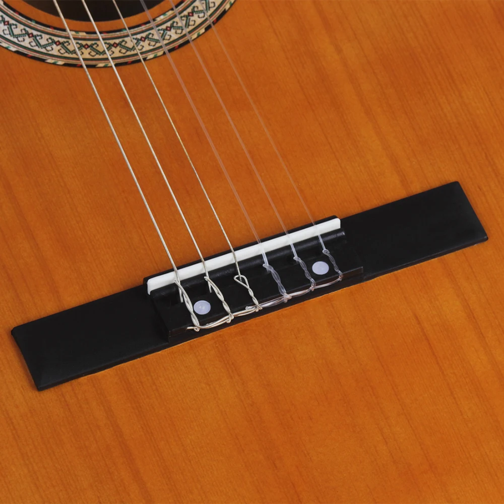 Классическая гитара 39 дюймов 6 струн панель из апельсиновой ели музыкальный