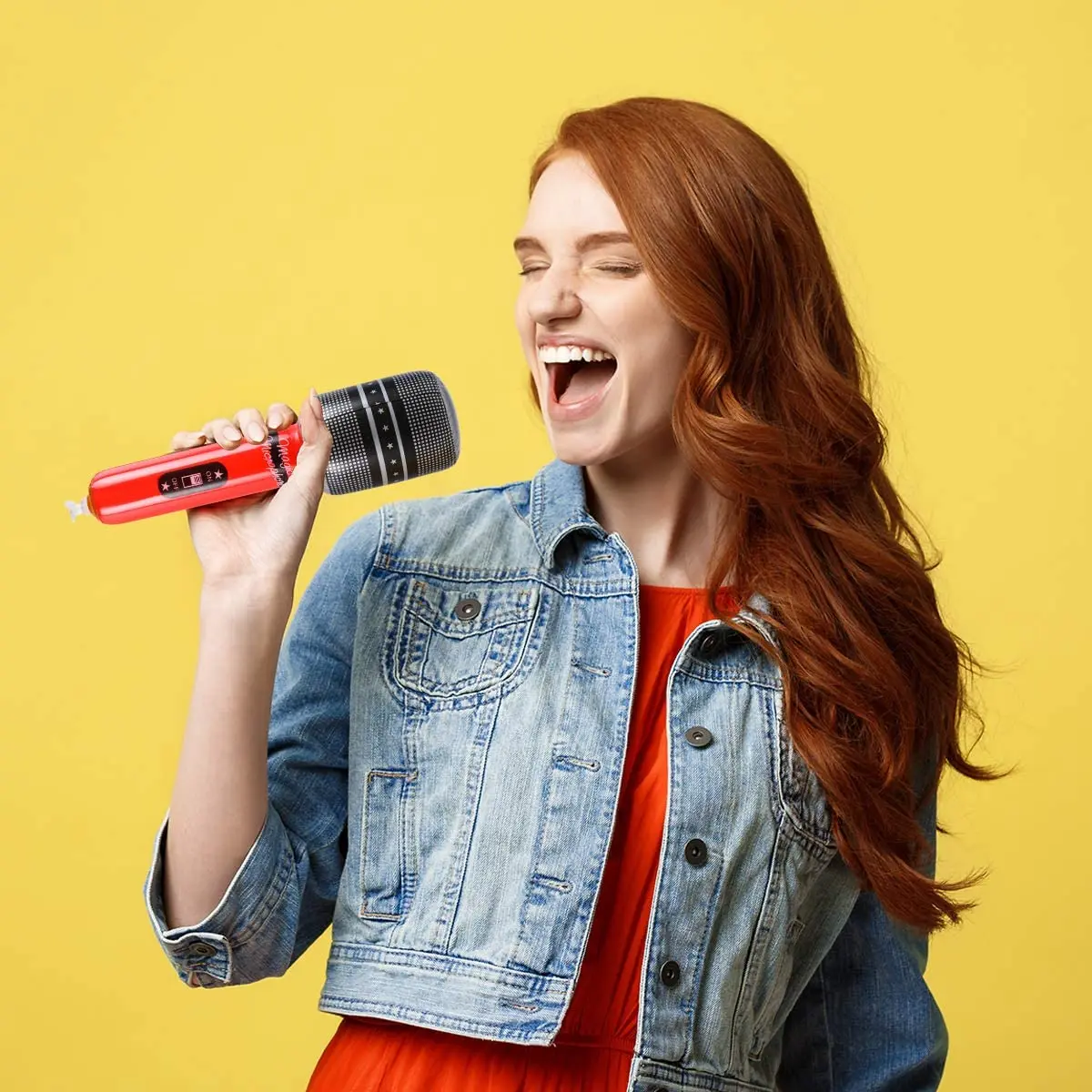 Набор украшений для вечевечерние в стиле 80-х годов Надувное гитарное фортепиано