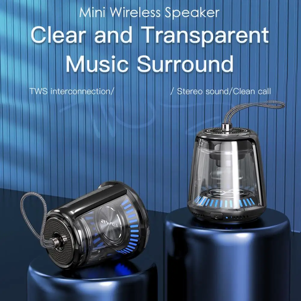 Y666 Портативный Мини Бас-гитара музыка Player, функцией приема звонков и Функция стерео звук светодиодный Динамик для наушники-вкладыши AWEI