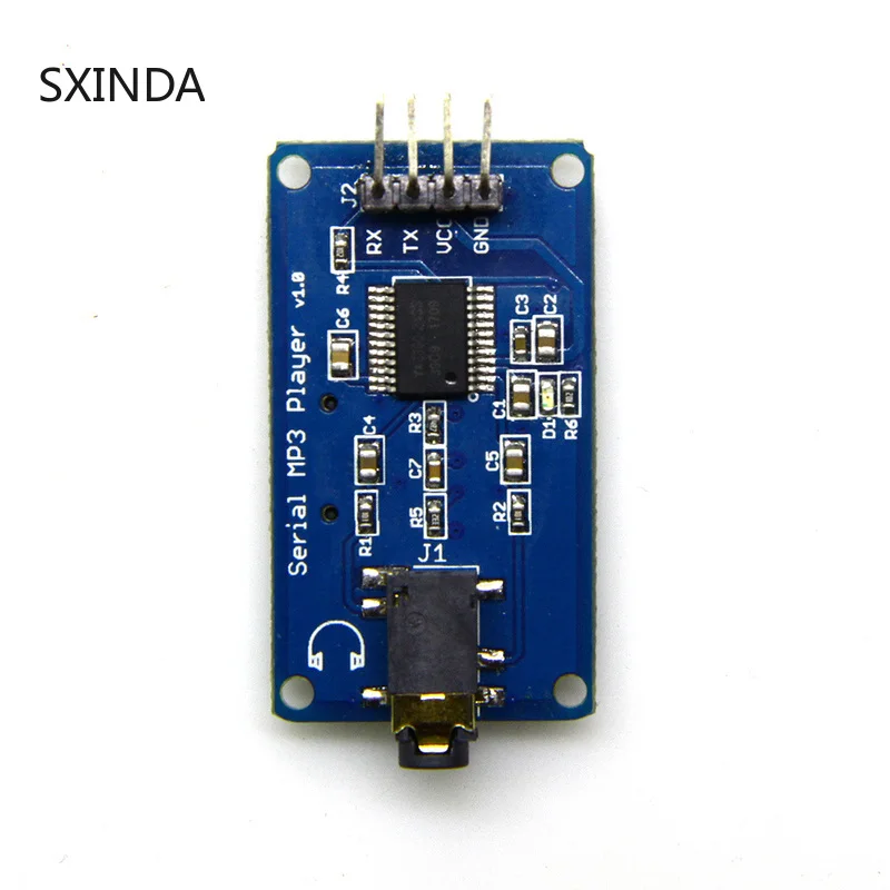Последовательный MP3 музыкальный плеер Yx6300 UART TTL модуль micro SD/sdhc3.2 5 2 v 10 шт.|Детали и