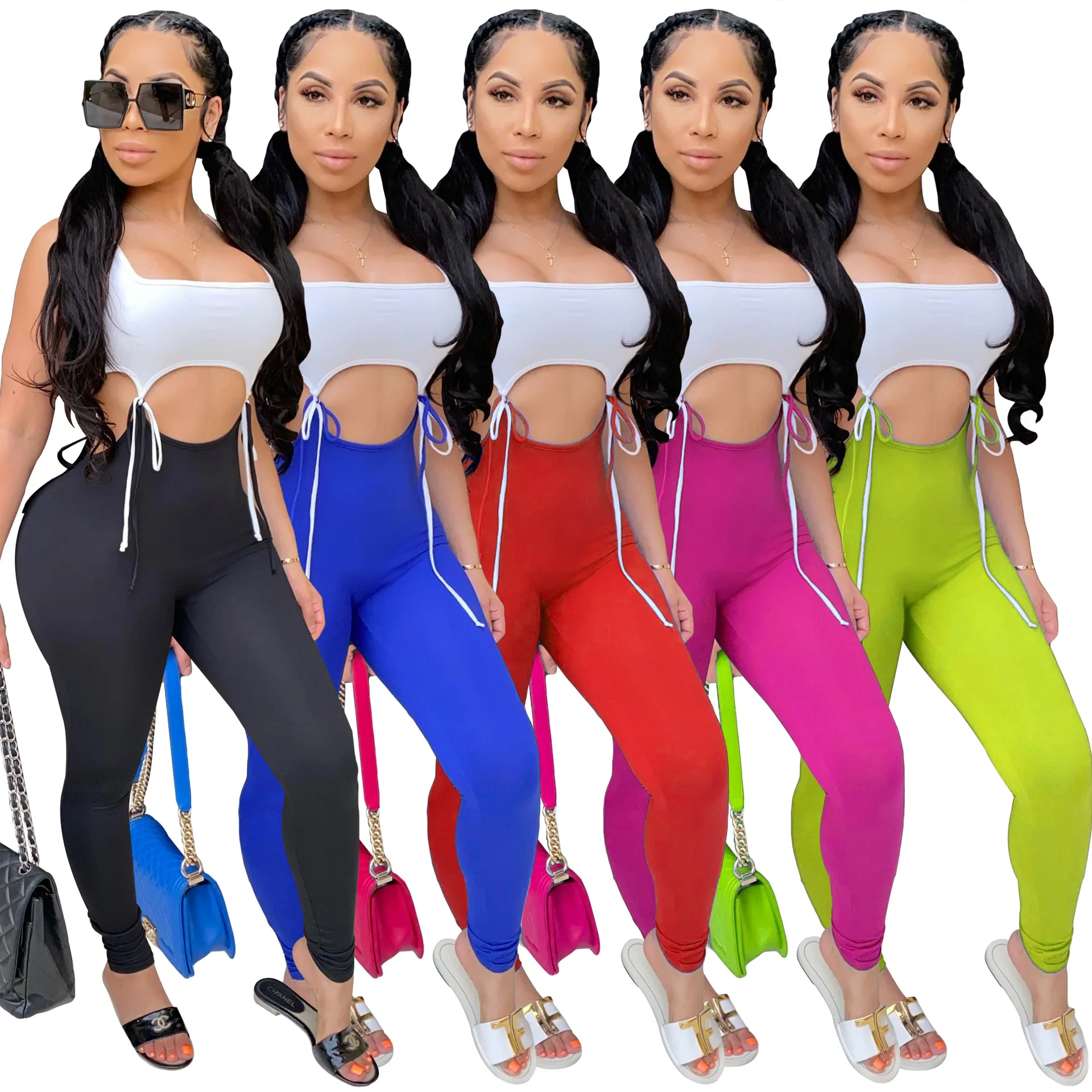 Сексуальный неоновый спортивный костюм для фитнеса лето 2020 спортивная одежда