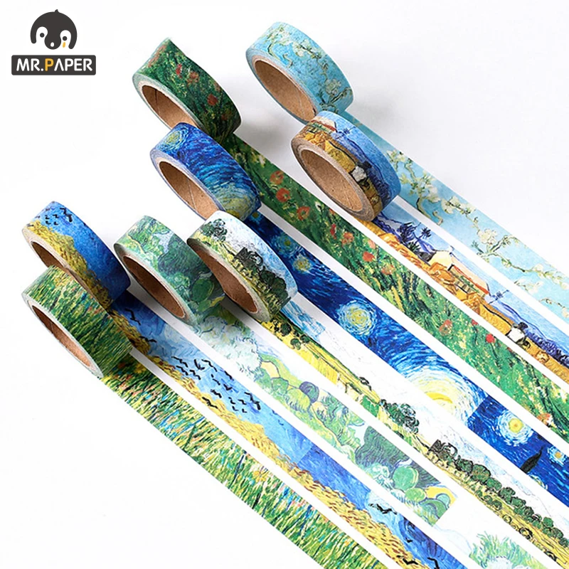 Лента для скрапбукинга Mr.Paper Design Natural View Japan Plant Bullet Washi Tape Набор декоративных
