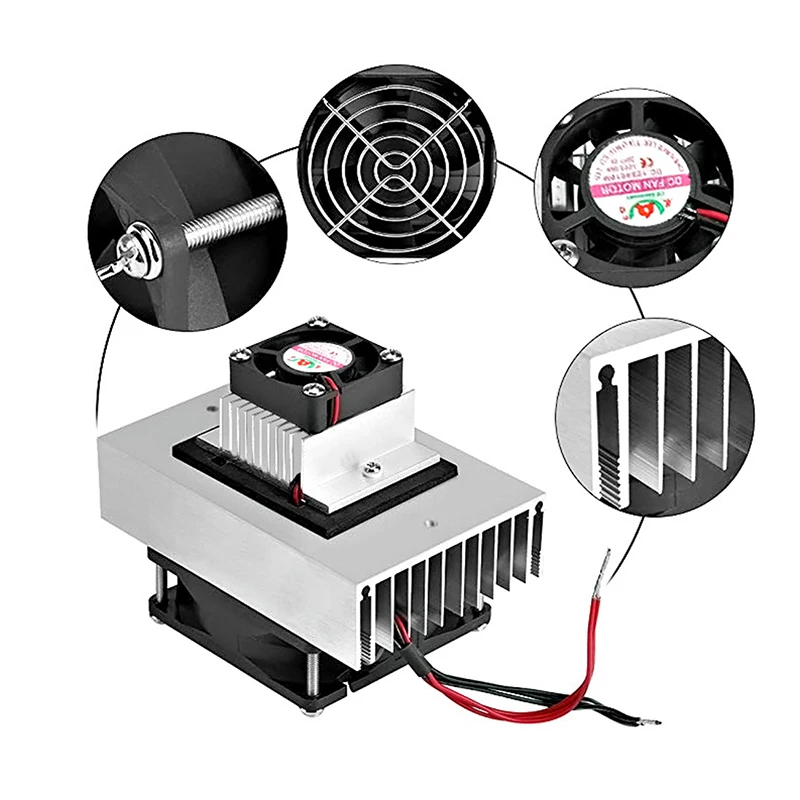

1PC DIY Cooling System Kit Semiconductor Cooling Mini Air Conditioner Cooling System DC 12V/6A