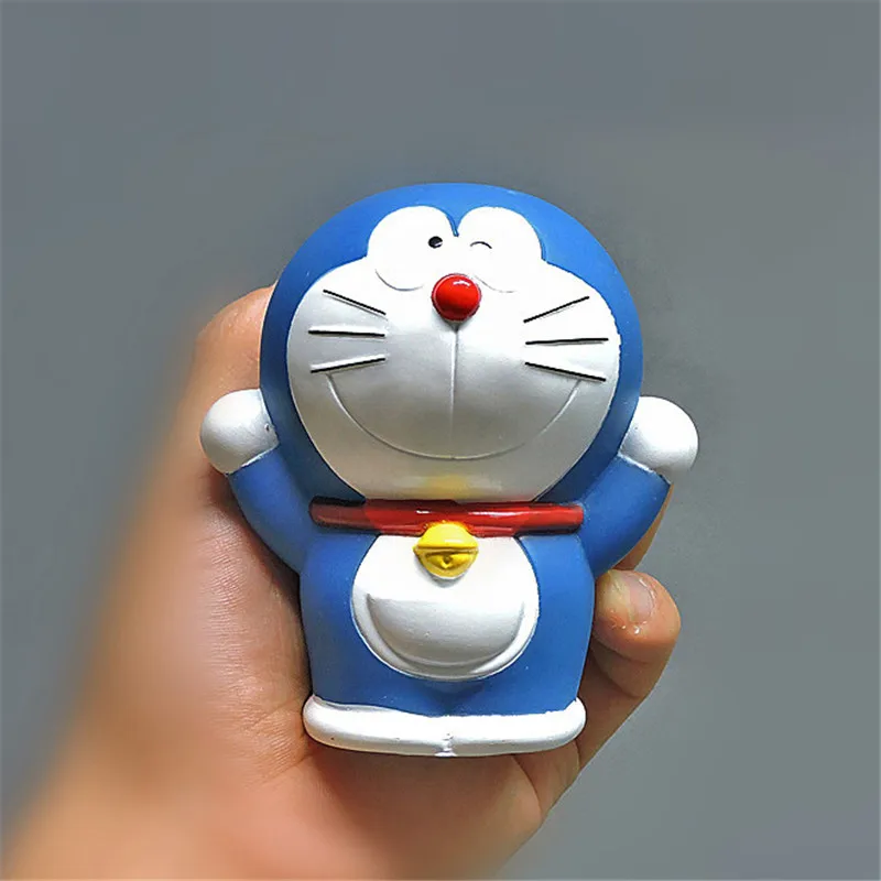 

2021 10cm Doraemon PVC Japanese Anime Action Figure One Piece Kawaii Cat Model Doll Piggy Bank Toys Chrismas Gift For Children
