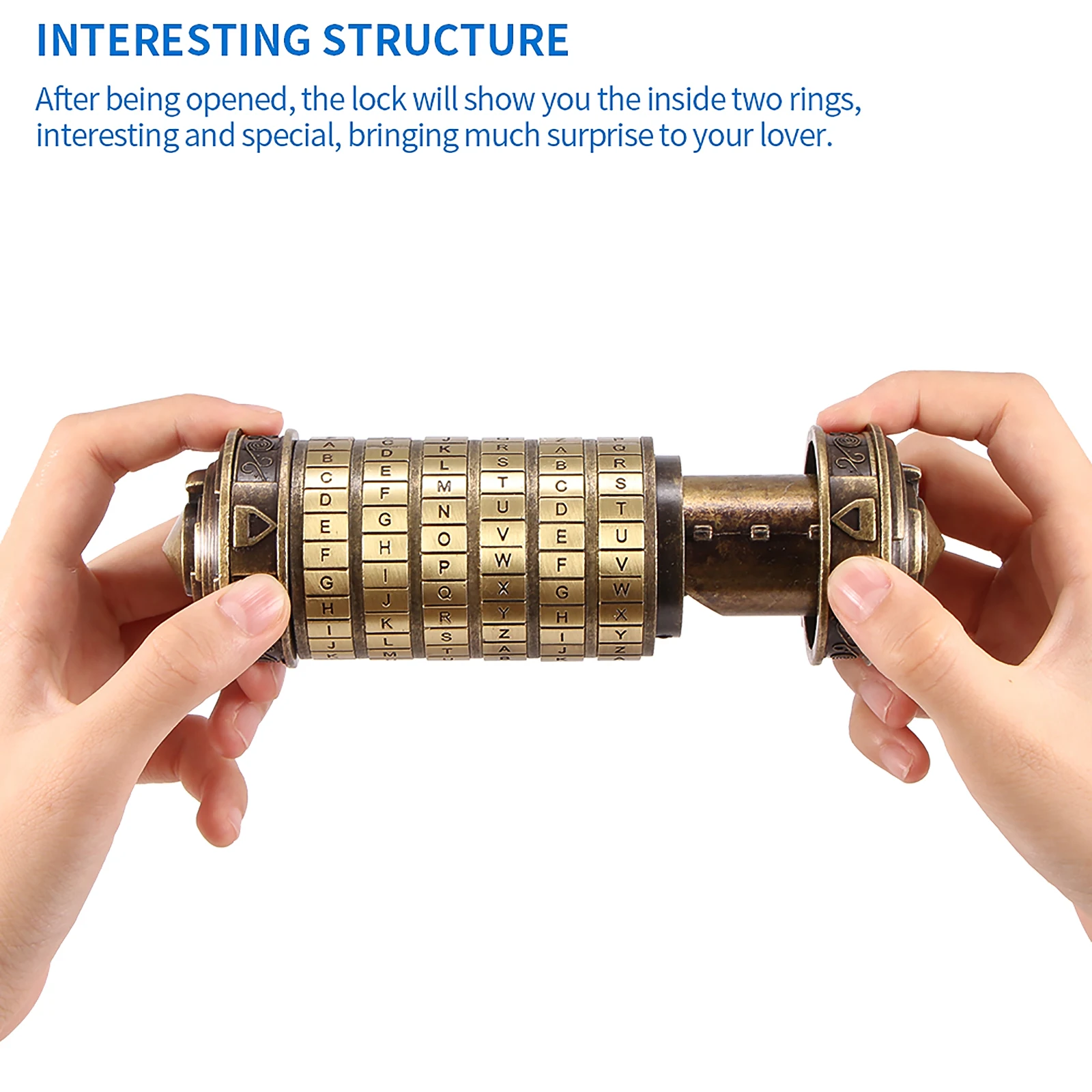 Винтажный замковый замок из цинкового сплава под античную бронзу в стиле