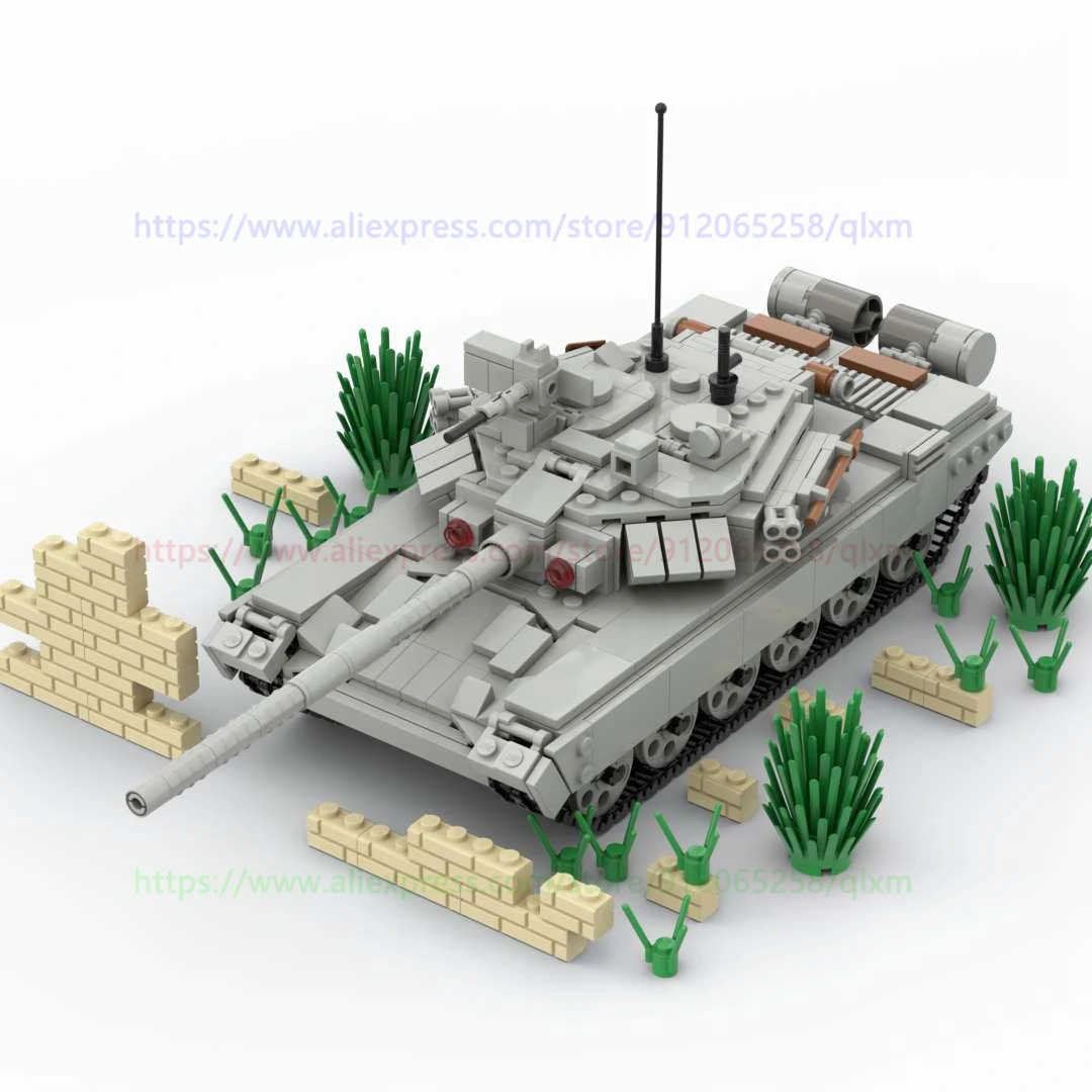 

WW2 Military Series Toy T90 Tank Army for Soldier Figures Weapon Bricks Children Kids Building Block Birthday Toys Gift 945pcs
