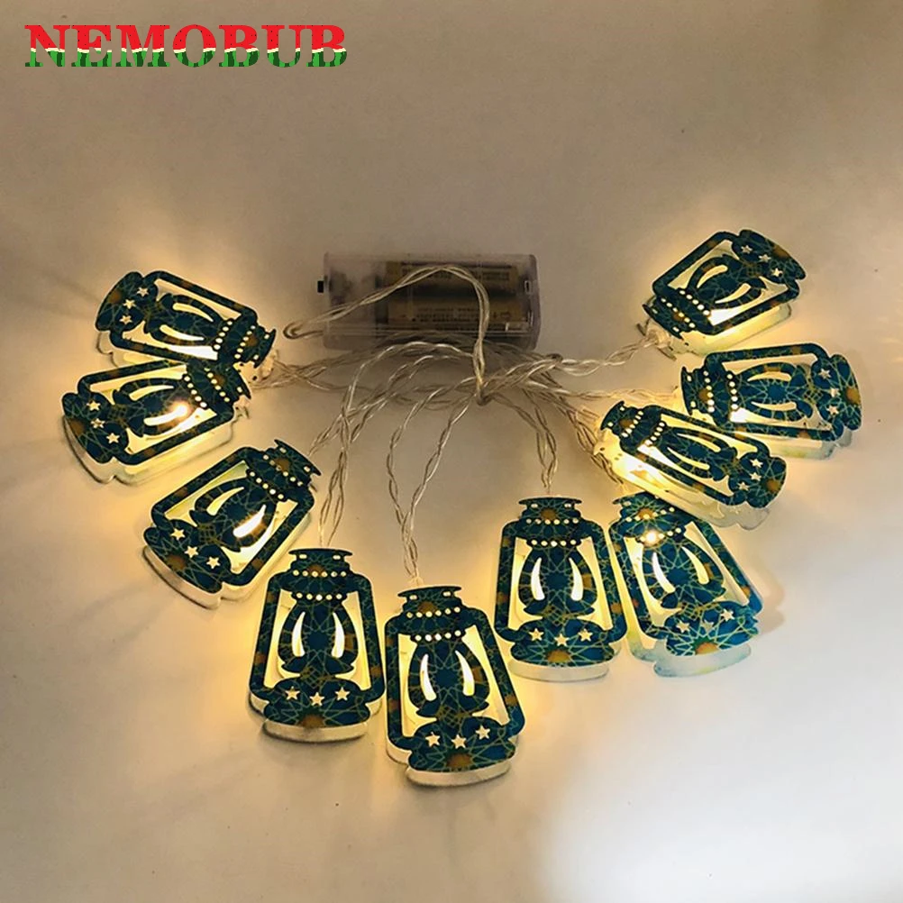 

Eid Mubarak Decorative LED String Lights Muslim Ramadan Lanterns String Lamp Hanging Party Decor Warm Comfortable Atmosphere