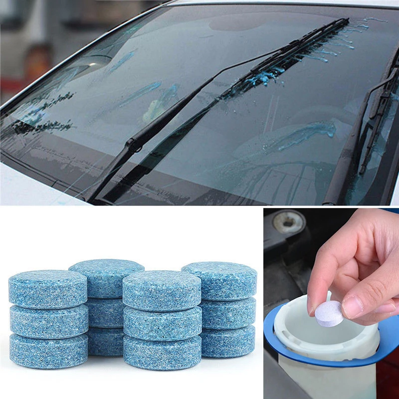 

5PCS Car Windshield Cleaning Car Window Glass Cleaner Car Solid Fine Wiper Car Auto Window Cleaning Effervescent Tablet Z2