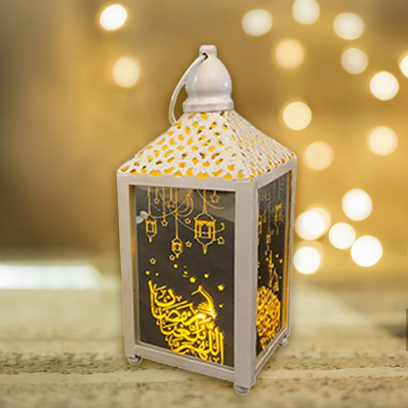 

New Ramadan Lantern Lamp Eid Mubarak LED Light Muslim Ornament Party Hanging Decor Ø±Ù…Ø¶Ø§Ù†