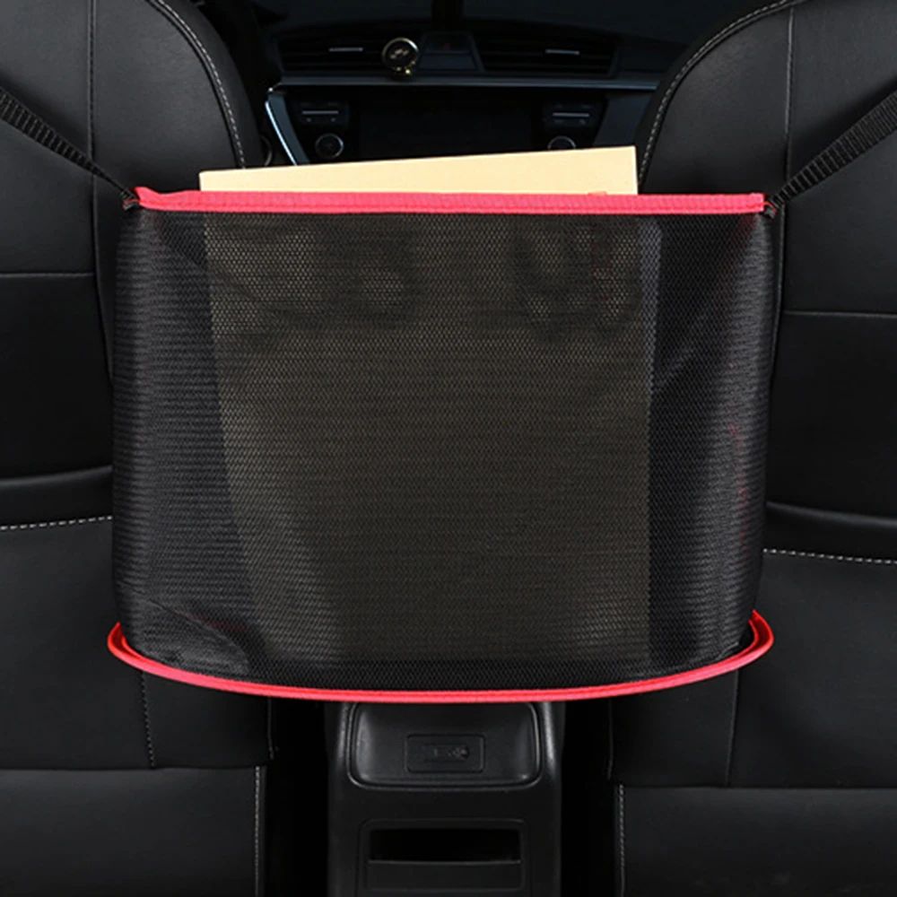 

Accessories Bag Lightweight Storage Universal Black&Red Car Flexible Handbag