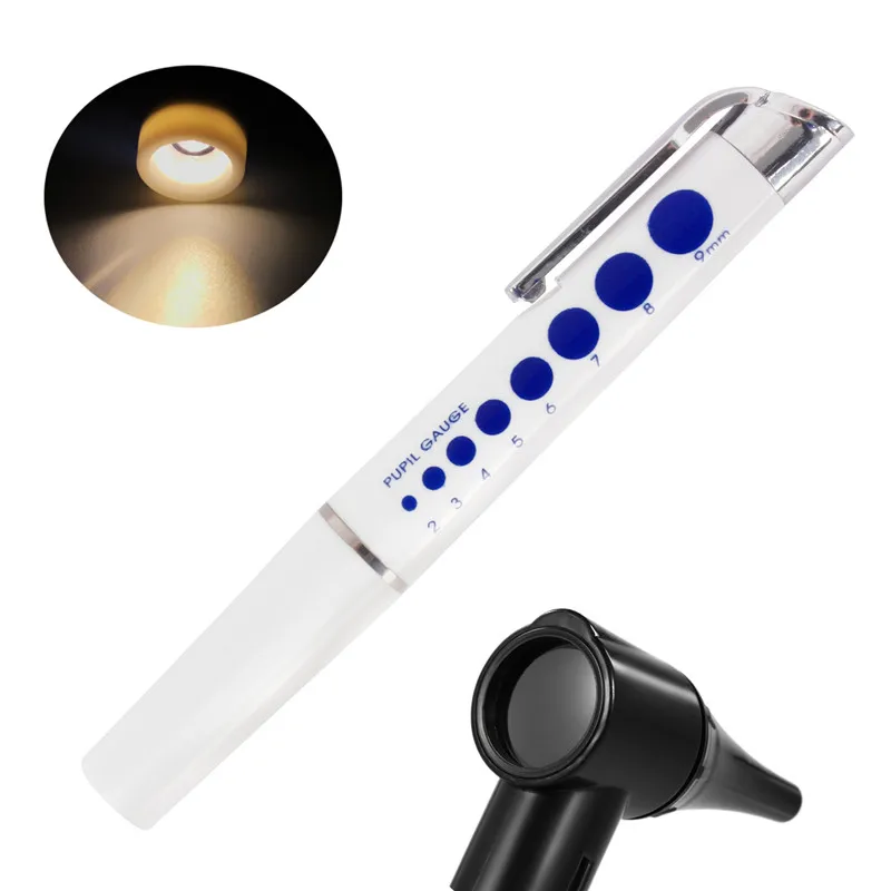 Медицинский Отоскоп Офтальмоскоп Penlight увеличительное перо диагностический ушной фонарик ухо нос горло клинический набор ушной очиститель