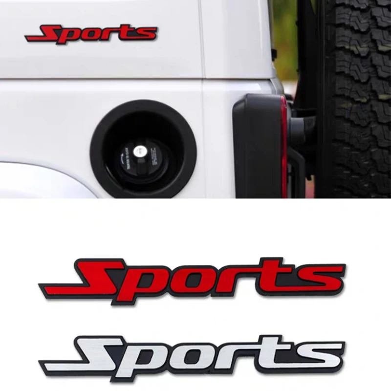 

1 Pcs Sports 3D Metal Car Front Grill Door Side Fender Trunk Emblem Badge Decal Auto Sport Stickers Styling Accessories