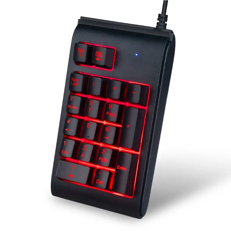 USB-клавиатура Проводная с RGB-подсветкой водонепроницаемая цифровая