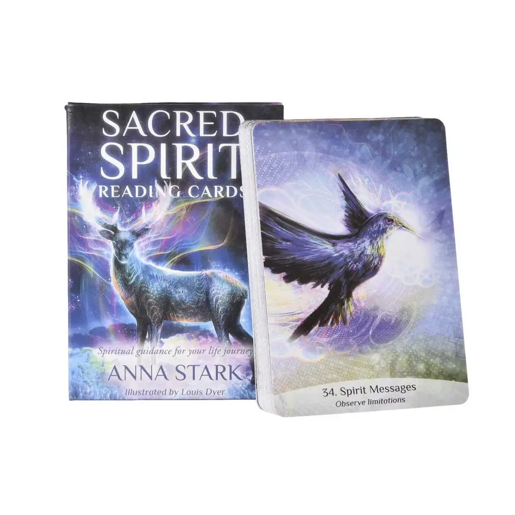 

2021 New Tarot Sacred Spirit Reading Cards Tarot Deck Game Board Oracle Cards Famlily Party Playing Game PDF Guidebook