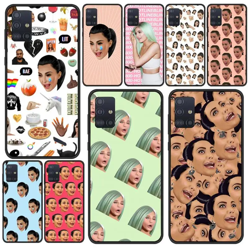 

Kim-Kardashian-Kimoji Phone Case For Samsung A71 A72 A80 A91 A01 A02 A11 A12 A21 A21S A20S A31 A32 Cover Fundas Coque