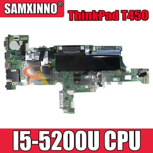 akemy aivl0 nm a251 is suitable for lenovo thinkpad t450 laptop motherboard 00hn501 00hn505 00hn506 cpu i5 5200u work free global shipping