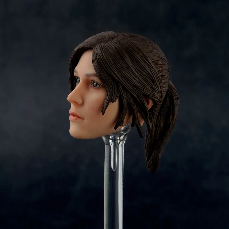 

Collectible In Stock 1/6 Scale Female Head Sculpt Jill Head Craved with Hard Hair Model for 12 Action Figure Body Accessory