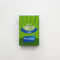 new 7 family poker cards early childhood puzzle game cards board games chess french 7 family board games