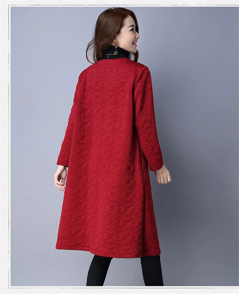 Винтажная красная ветровка в китайском стиле Женский Тренч пальто для женщин