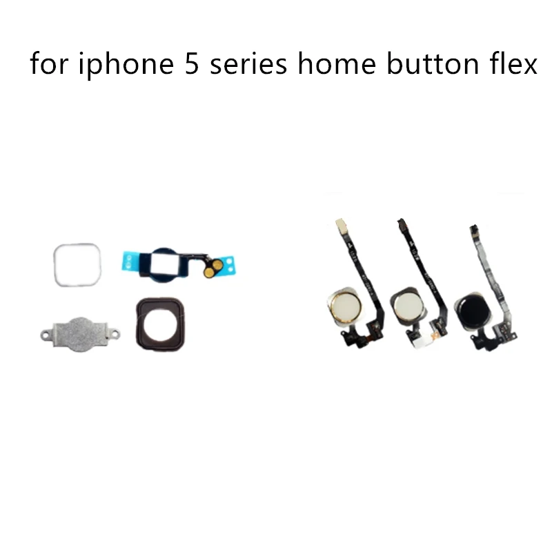 1 шт. кнопка Home с гибким кабелем для iPhone 5 5C 5S SE Flex в сборе|Шлейфы мобильных