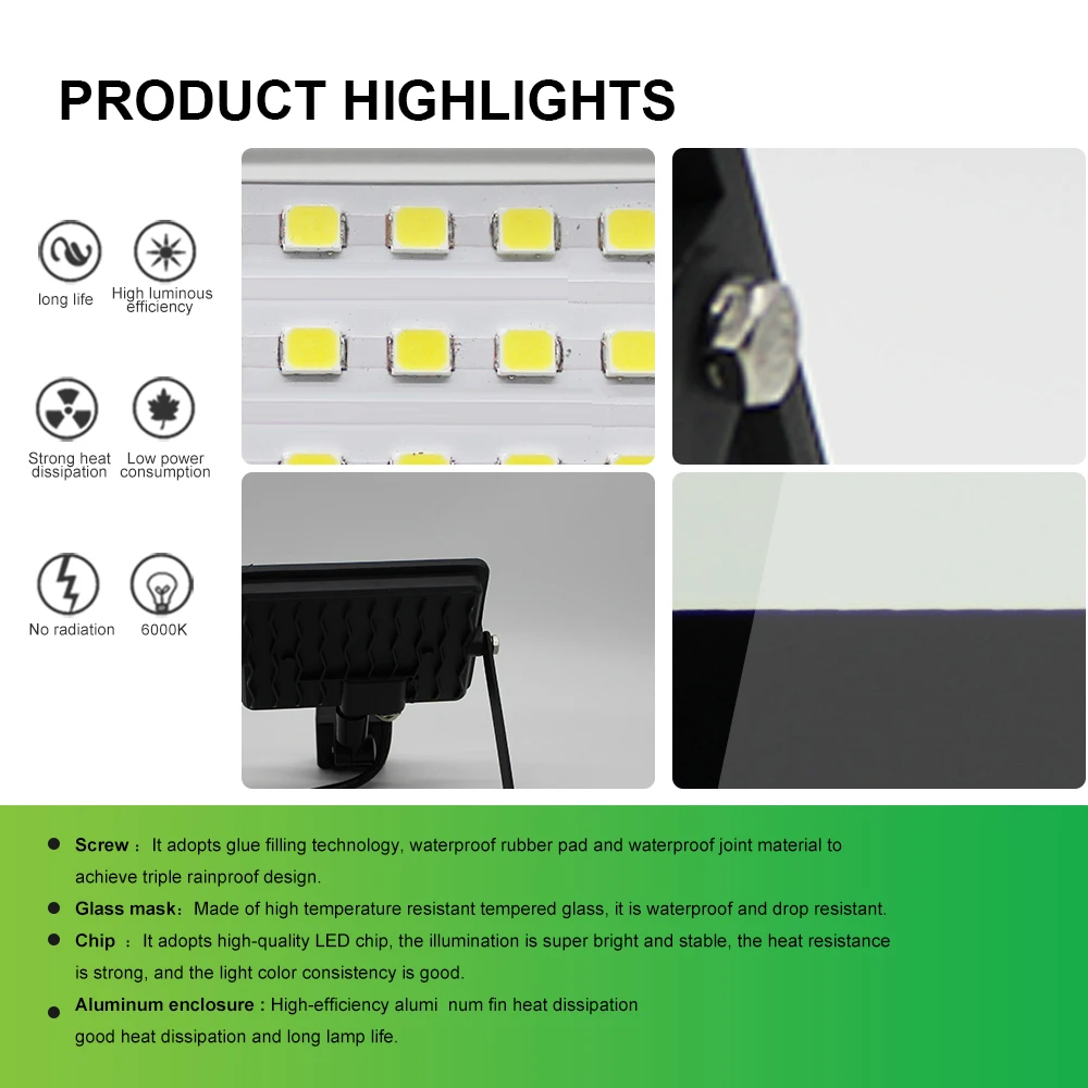 

PIR Motion Sensor LED Flood Light 10W 30W 50W 100W Outdoor Floodlight AC220V Waterproof Led Spotlight Garden Wall Street Light