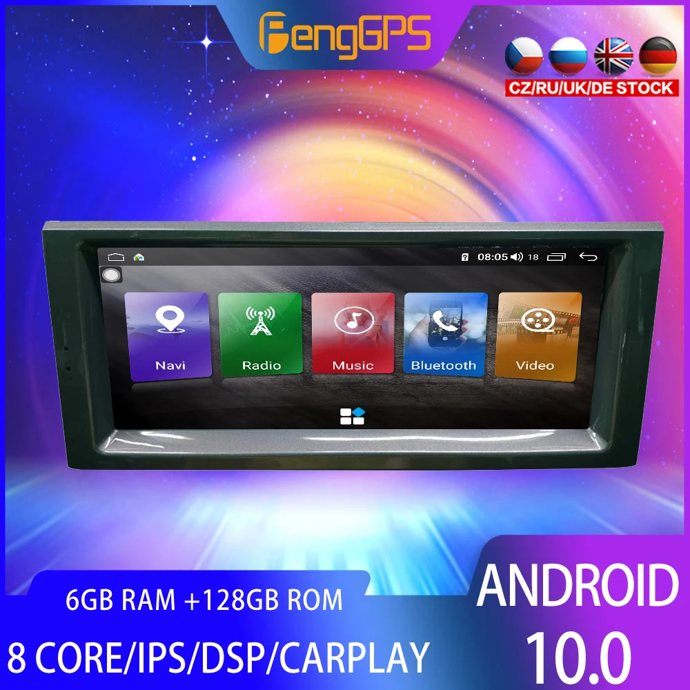 Автомагнитола 2 din на Android 10 для Land Rover Range V8 128 2005 мультимедийный видеоплеер GPS