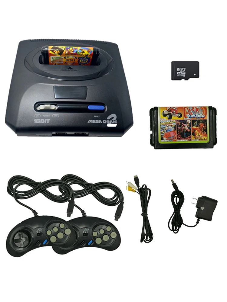 Для оригинального Sega MegaDrive MD2 Мини ТВ Видео Игровая приставка с джойстиком 16 бит AV