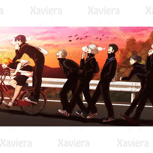 

5D Diy Diamond Painting Anime Volleyball Teenager Cartoon Comics Full Circle Diamond Embroidery Home Decoration Teen Bedroom