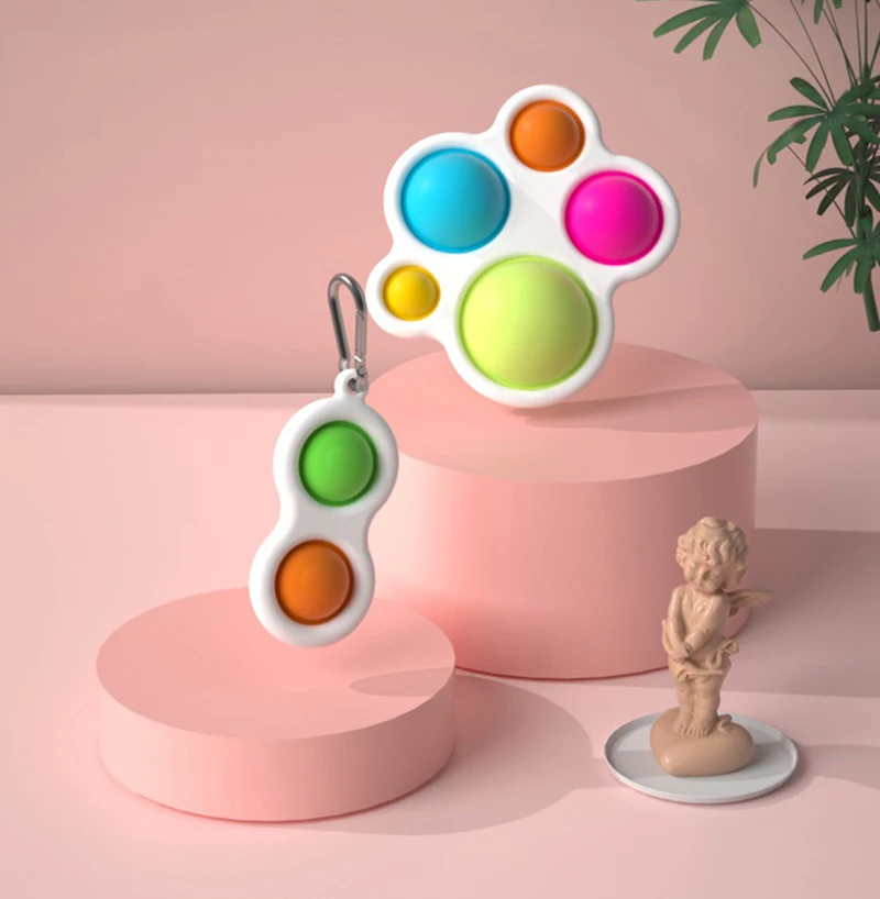 Фиджет игрушки антистресс набор стрейч струны поп-поп Подарочный пакет взрослые