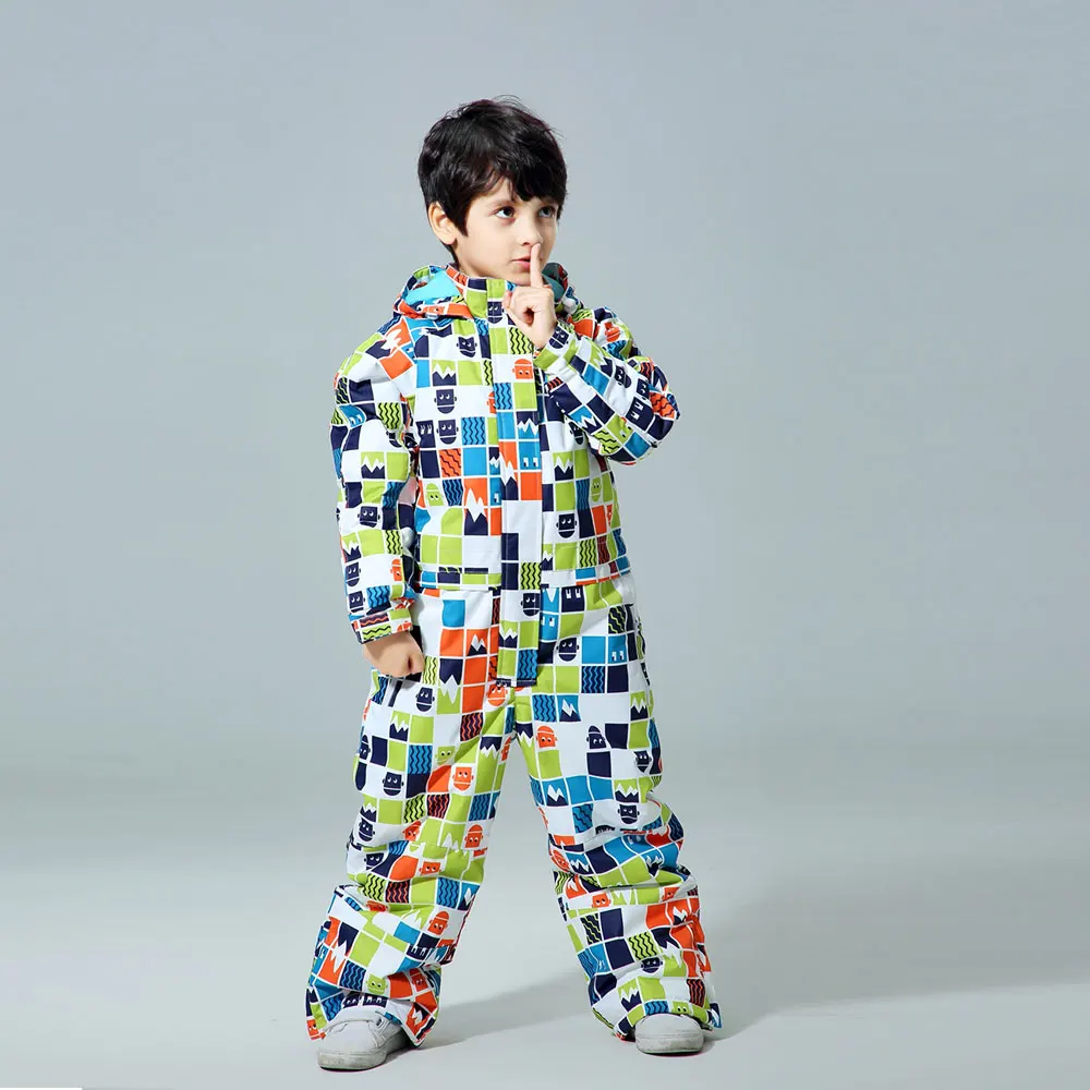 2020 высококачественный детский лыжный костюм супер теплый для мальчиков комплект