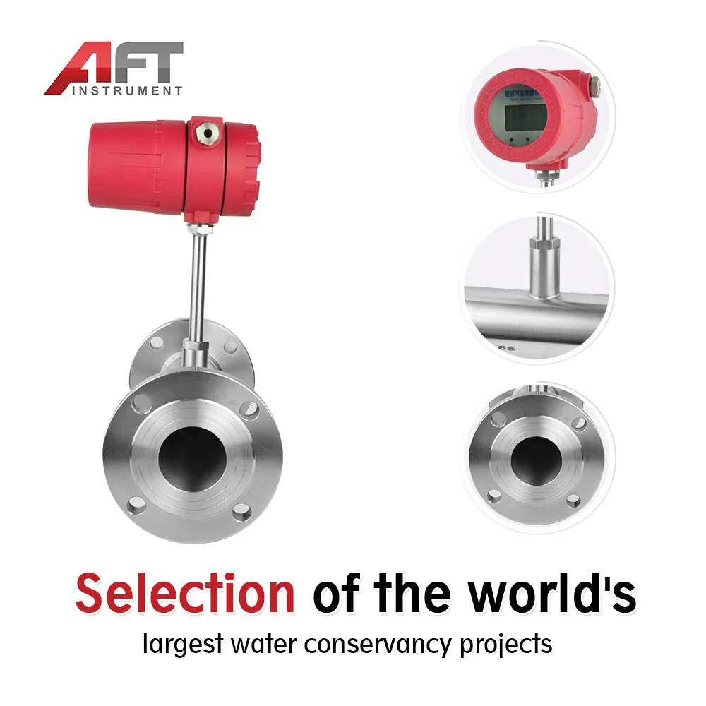 

4-20ma output high frequency radar transmitter gas meter airflow compressed air thermal gas mass flowmeter