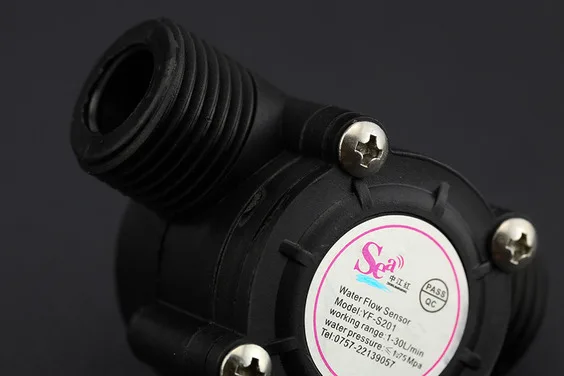 Arduino Water liquid flow sensor probe Pulse Output 1-30 L/min 1/2" inner diameter 20mm hose recommended | Инструменты