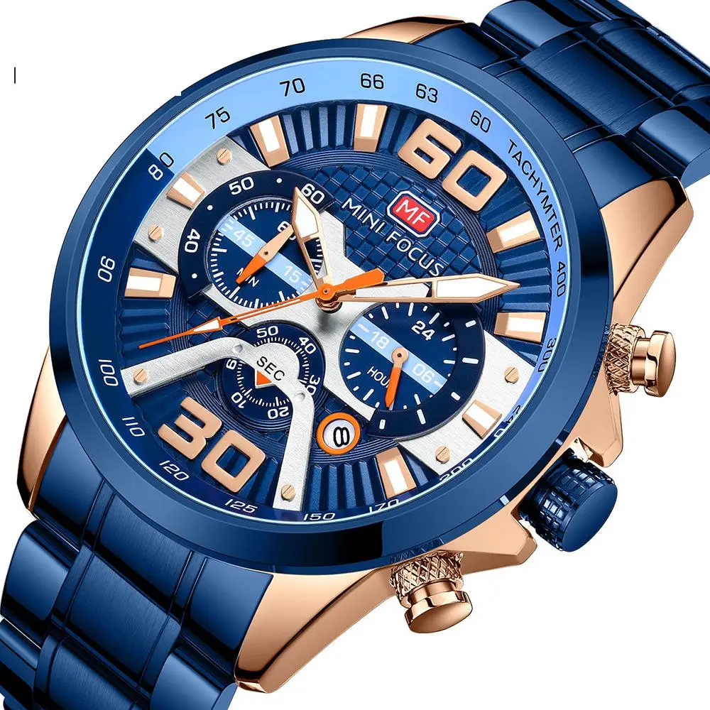

New Creative Fashion Sports Watch Fashion Calendar Luminous Steel Band Waterproof Tortoise Steel Strap Quartz Watch