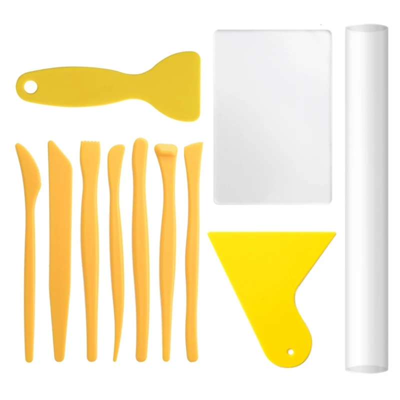 

11pcs Sculpting Tools Pottery Carving Sculpture Scraper Kit Crafts