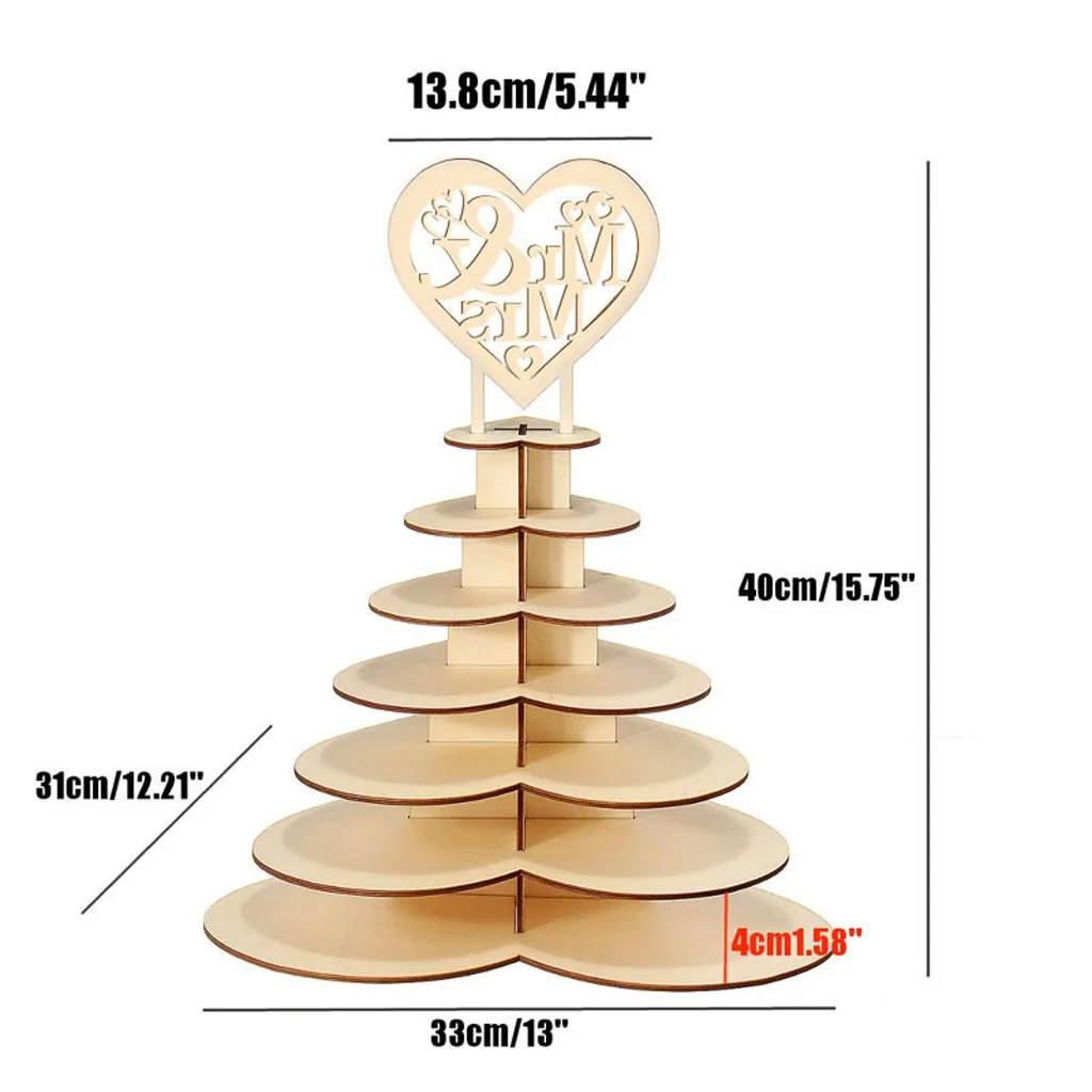 2021 Party wedding fashion Wooden stand Heart-shaped love Chocolate frame decoration heart Wedding Display Stan Dropship #92640 | Дом и сад
