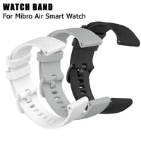 silicone strap for mibro air smart watch replacement soft adjustable wristband bracelet for xiaomi